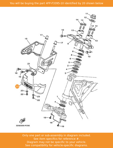 Yamaha emblem 4fp - yamaha, 4fp-f3395-10