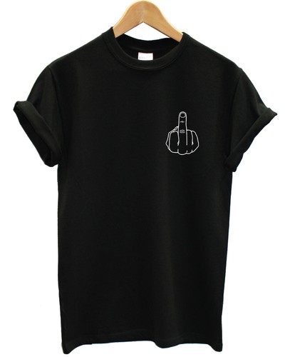 Middle finger logo shirt - logo, t-shirt