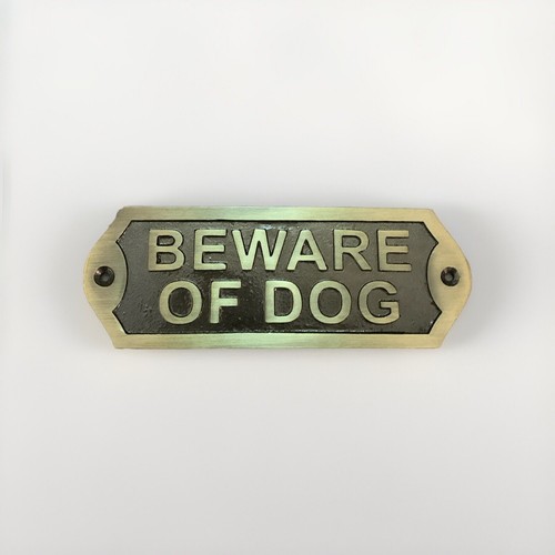 Cast iron beware dog - cast,