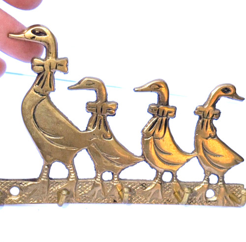 Vintage brass wall - wall, key
