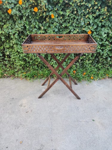 Vintage wooden butler - wooden,