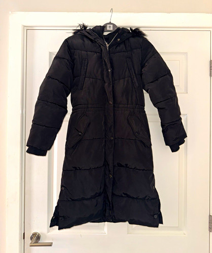 Next girls black - long, puffer