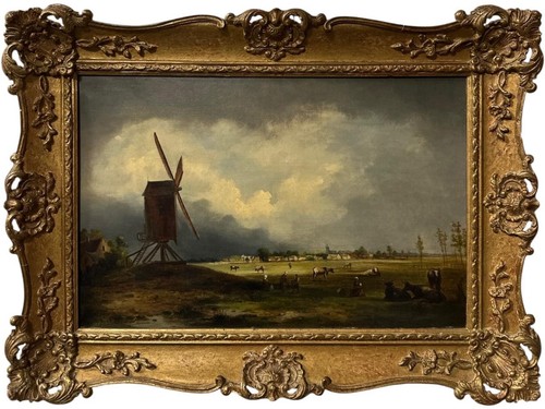 19th century dutch school oil - century,