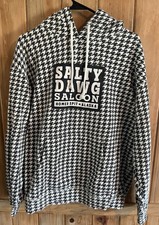 Salty Dawg Saloon Hoodie Mens Medium Sweatshirt Home Spit-Alaska NICE!
