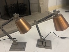 Pair of 2x Desk Lamp aluminum