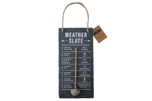 Weather slate hanging sign - slate,