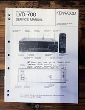 Kenwood LVD-700 CD CDV LD