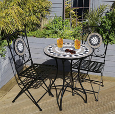 Black and grey mosaic bistro - mosaic,