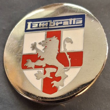 Lambretta Vespa Scooter Silver coloured Pin Badge - LAST ONE