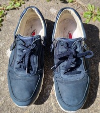 Gabor Rolling Soft Ladies Walking Shoes EU 39 UK 6 Navy