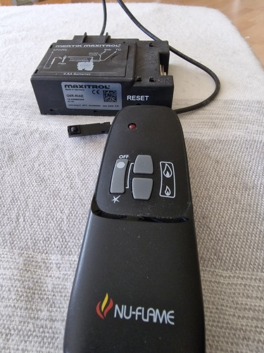 Gas fire remote control - gas,