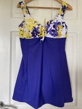 J D Williams Magisculpt Purple Swim Dress Size 18