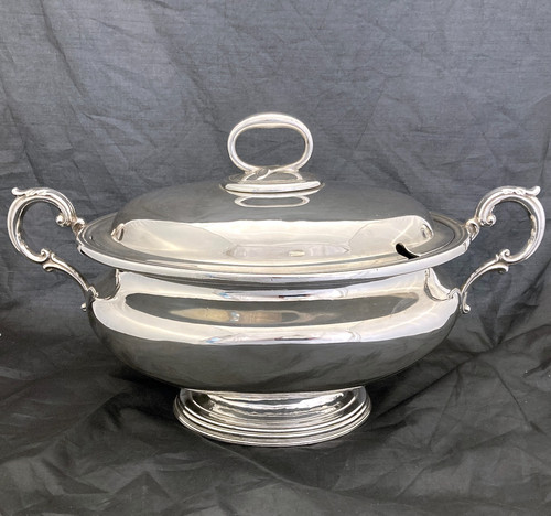 Silver plate tureen - silver-plate, by