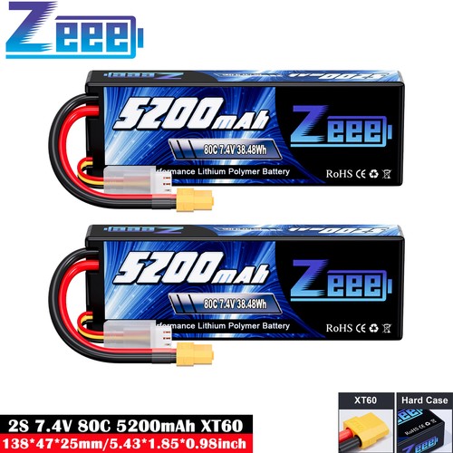 Zeee lipo battery 7 4v - 2x,