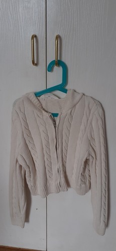 Girls cable knit cardigan - cable,