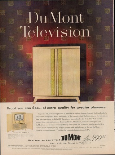 1953 television set dumont - 1953,