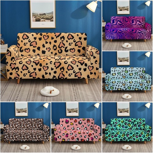 Leopard sofa cover - sofa, stretch