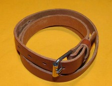 GANT RUGGER MADE IN SWEDEN LIGHT BROWN GENUINE LEATHER SLIM BELT SIZE 42/105cm..
