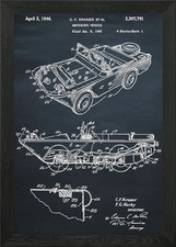Amphibious Vehicle Framed Wall