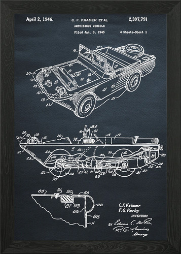 Amphibious vehicle framed wall - amphibious,