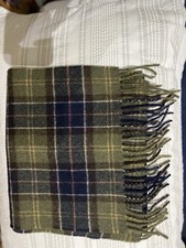 Barbour Men's Tartan Scarf Green & Brown Mix