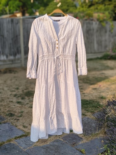 Zara white broderie anglaise - broderie,