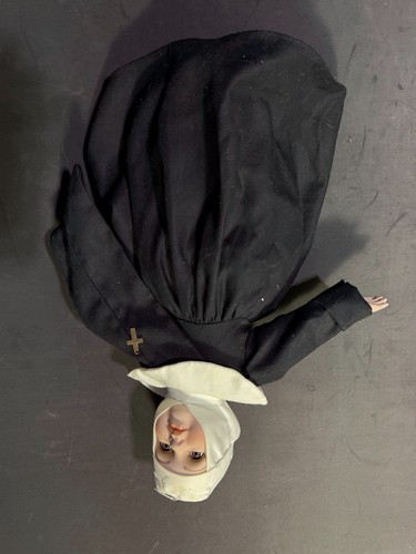 Vintage porcelain nun doll - porcelain,