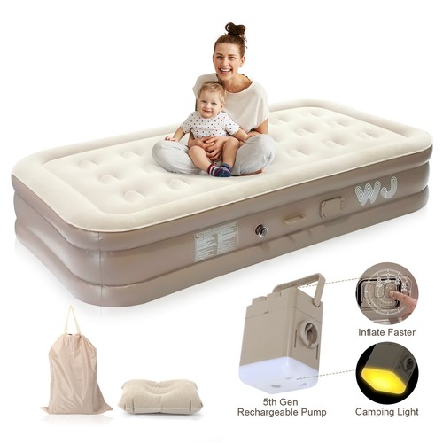 Single air bed inflatable - air,