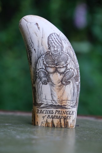 Vintage faux scrimshaw rachel - vintage,