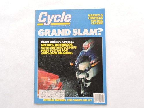 Cycle magazine november 1988 - cycle,