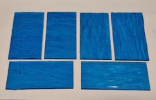 6 pieces, Turquoise Stained