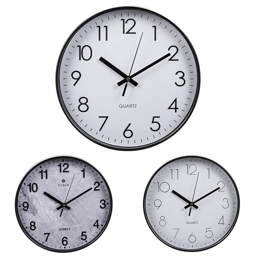 Round wall clock simple - round,