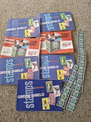 Vintage green shield stamps - vintage,