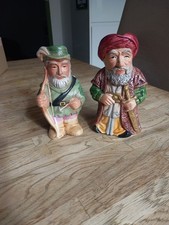 Robin Hood Toby Jug and Turk Toby Jug Leonardo Great Condition