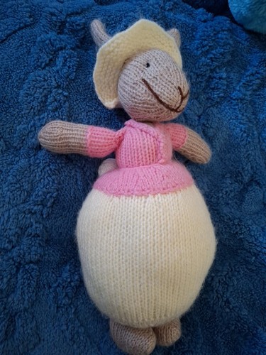 Lovely knitted bunny - knitted,