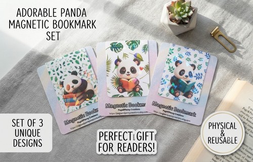 Cute panda magnetic - cute, 3d