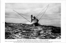 Fishing Boat Over Waves Print