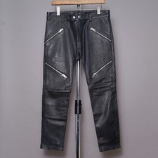 Diesel Mens Leather Trousers