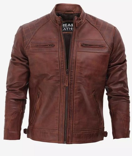 Mens cafe racer - cafe, cognac
