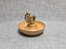 Vintage Brass Ships Wheel