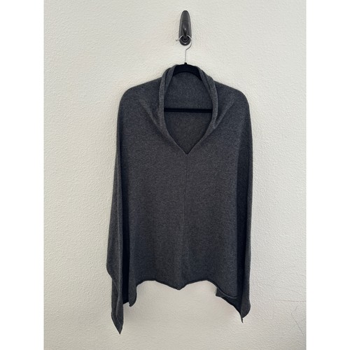 Cashmere poncho women gray - poncho,
