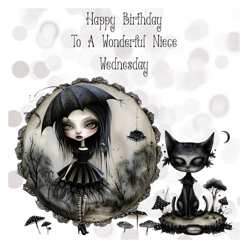 Personalised goth birthday - personalised,