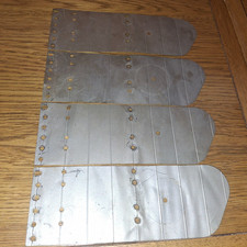 4 X ORIGINAL MECCANO AEROPLANE CONSTRUCTOR SILVER  MAINPLANE LARGE