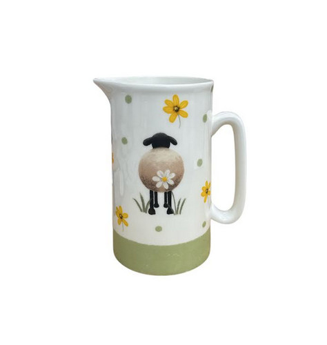 Lovely sheep and - sheep, flowers
