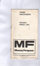 June 1975 Massey Ferguson Tractors & Machinery Pocket Price List Brochure