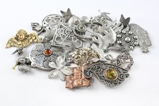 Pewter Jewellery St Justin JJ Celtic Brooches Pins Mixed Tone x 27