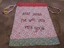 Vintage Style Santa Sack Bombay Duck Of London Dear Santa I've been very good