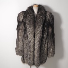 Real Silver Fox Fur Coat