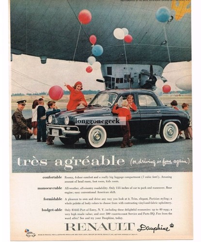 1958 renault dauphine - 1958,