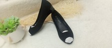 Ladies Women Black Court Shoes